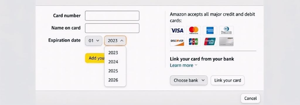 Create amazon account step 2