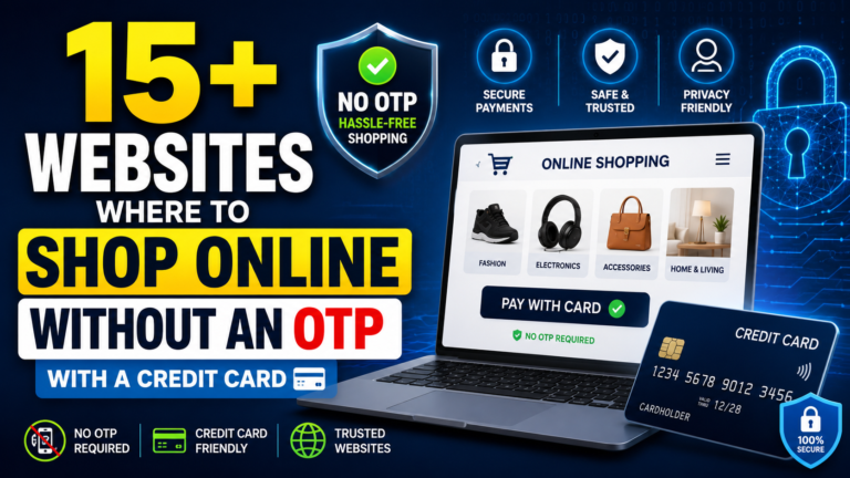 Websites Where to Shop Online Without an OTP