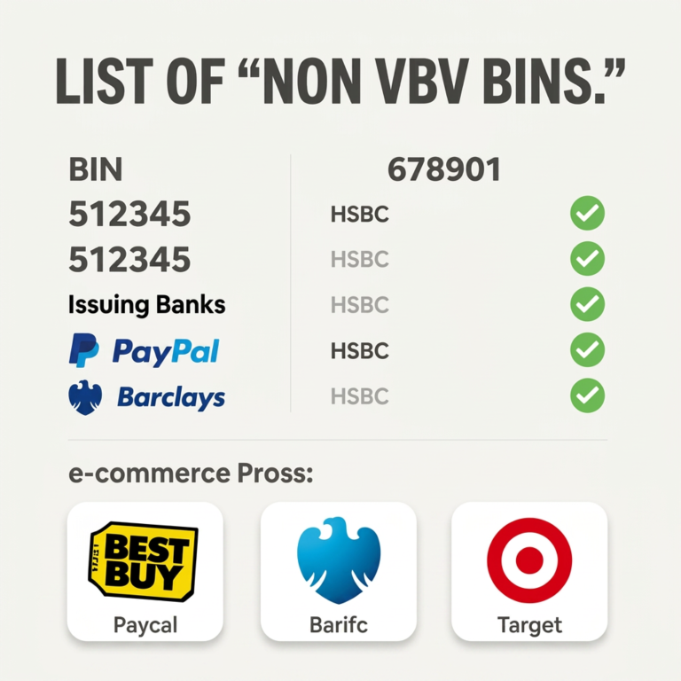 non vbv list of carding Bins
