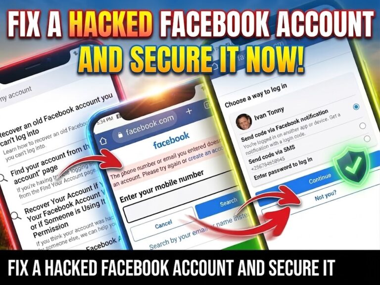 Fix A hacked facebook account232