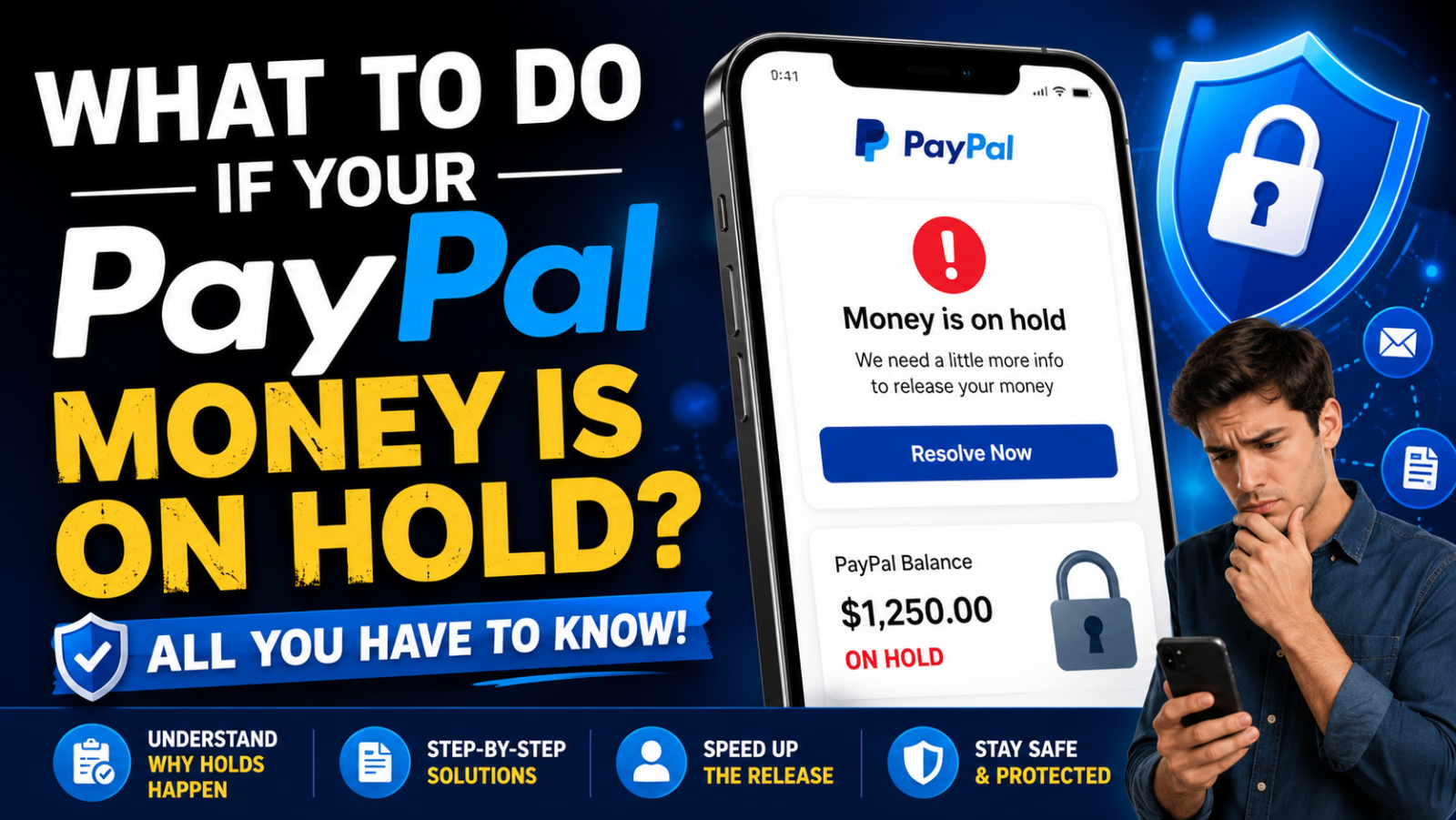 What to do if PayPal money is on hold