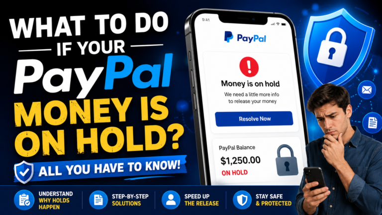 What to do if PayPal money is on hold